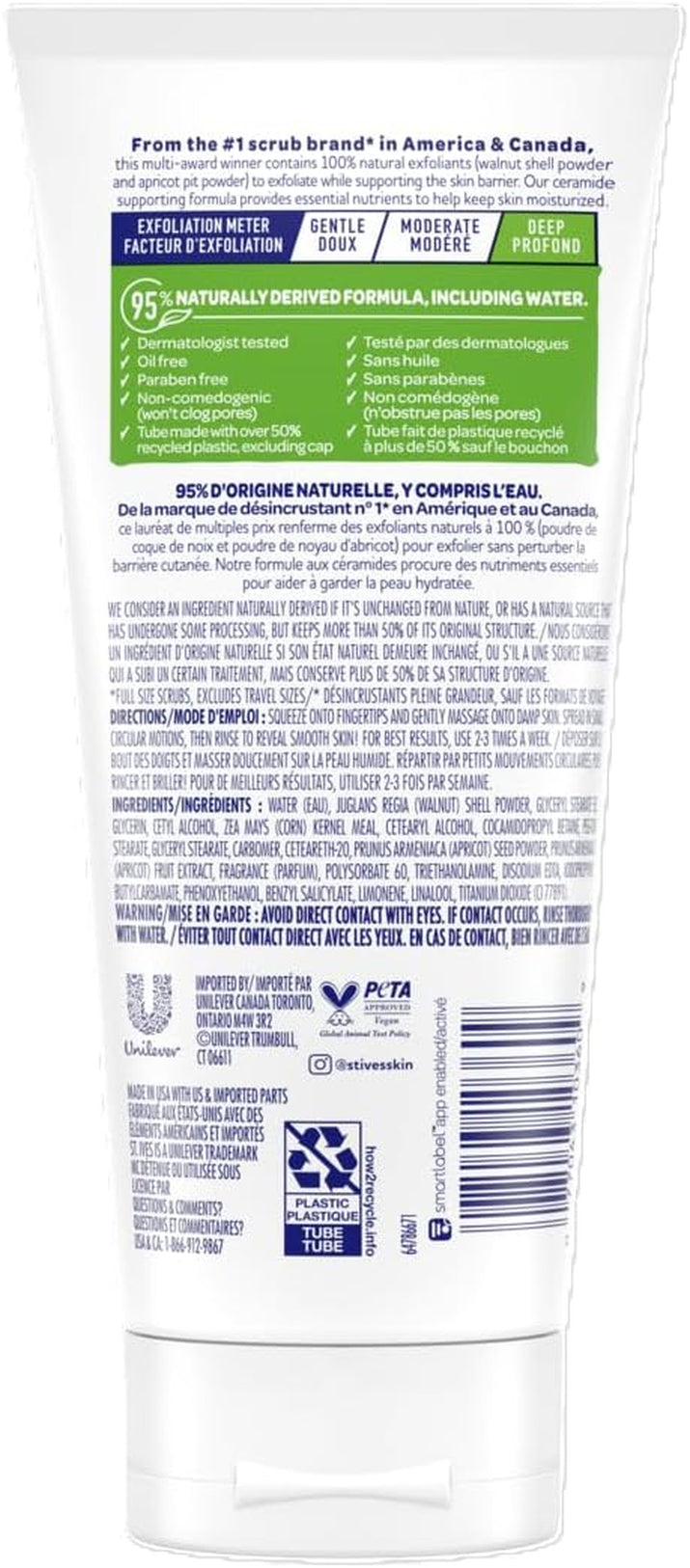 Fresh Skin Apricot Face Scrub, Deep Exfoliating Skin Care for Clean and Radiant Complexion, Oil-Free Formula with 100% Natural Exfoliants, 6 Oz, Pack of 6