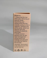 Vanilla Coconut Shampoo Bar - Natural Hair Care for Silky Smoothness, Nourishment, and Volume - Paraben-Free - Tropical Scent Suitable for All Hair Types, 3.2 Oz