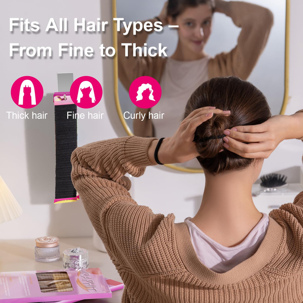 120Pc Hair Ties No Damage Snag Free for Thick Hair, Seamless No Pull Elastic Ponytail Holders for Women Girls(Classic 5 Colors)