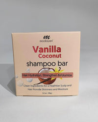 Vanilla Coconut Shampoo Bar - Natural Hair Care for Silky Smoothness, Nourishment, and Volume - Paraben-Free - Tropical Scent Suitable for All Hair Types, 3.2 Oz