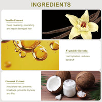 Vanilla Coconut Shampoo Bar - Natural Hair Care for Silky Smoothness, Nourishment, and Volume - Paraben-Free - Tropical Scent Suitable for All Hair Types, 3.2 Oz