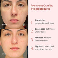 Face Roller and Gua Sha Rose Quartz Certified | Gifts | Guasha Tool for Face | Jawline Shaper | Your Skin Care Routine